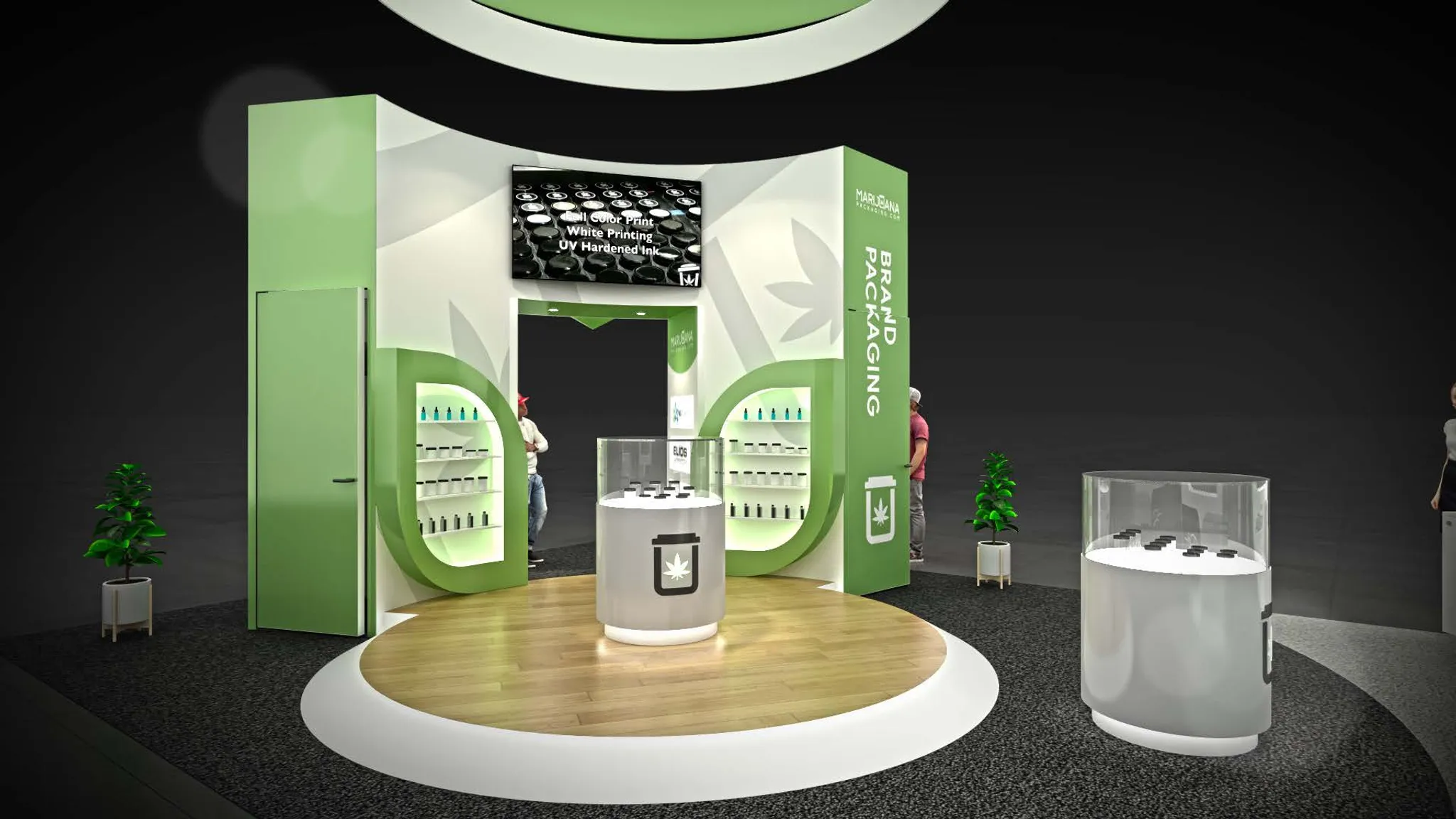 20x30 Island booth design by Reaction Space